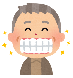 健康な歯の高齢者