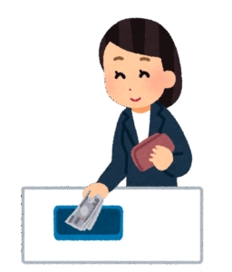 自動釣銭機でお会計
